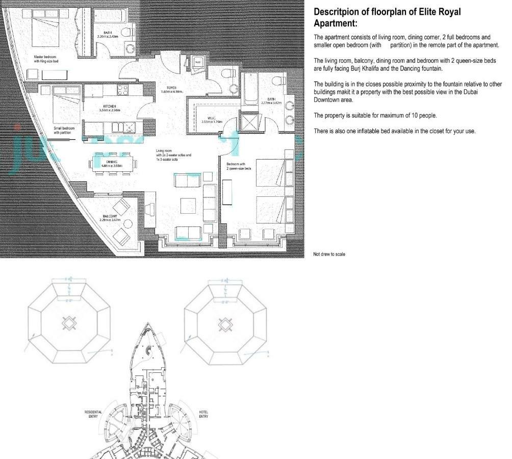 Elite Royal Apartment - Full Burj Khalifa And Fountain View - Caesar دبي المظهر الخارجي الصورة